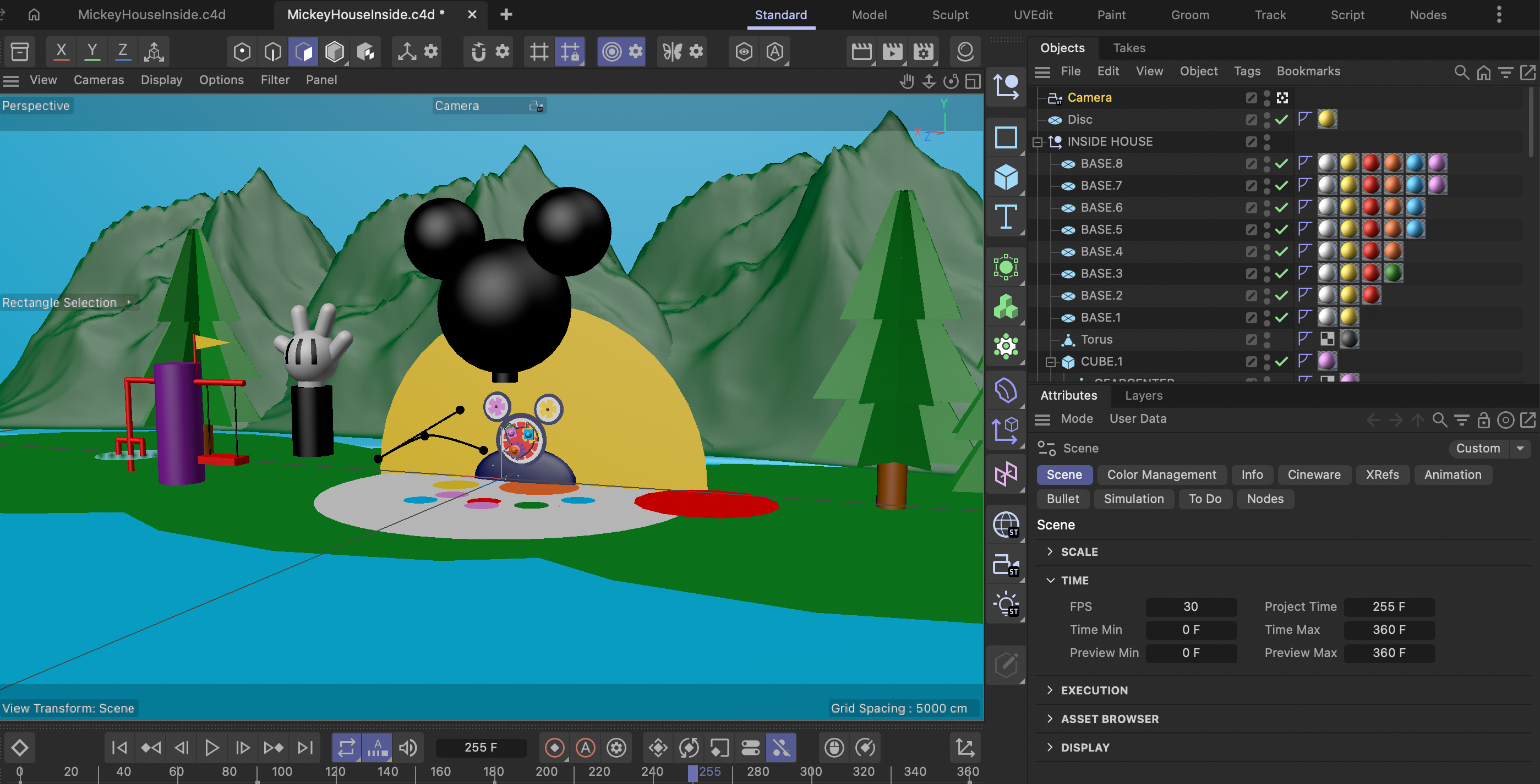 Mickey House Inside Scene