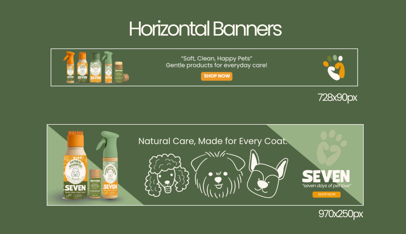 SEVEN posters and social media promo designs